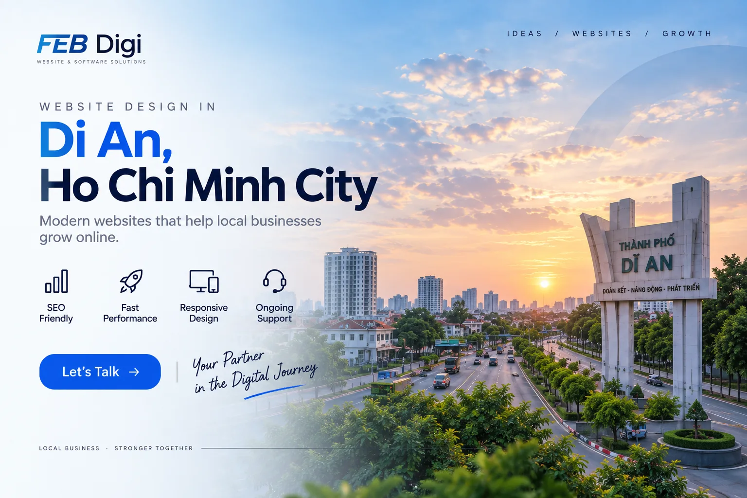 Website Design in Di An, Ho Chi Minh City – Professional Web Solutions for Businesses